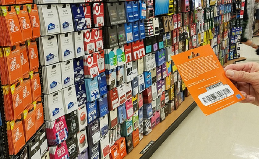 Reward Cards in a Hardware Store