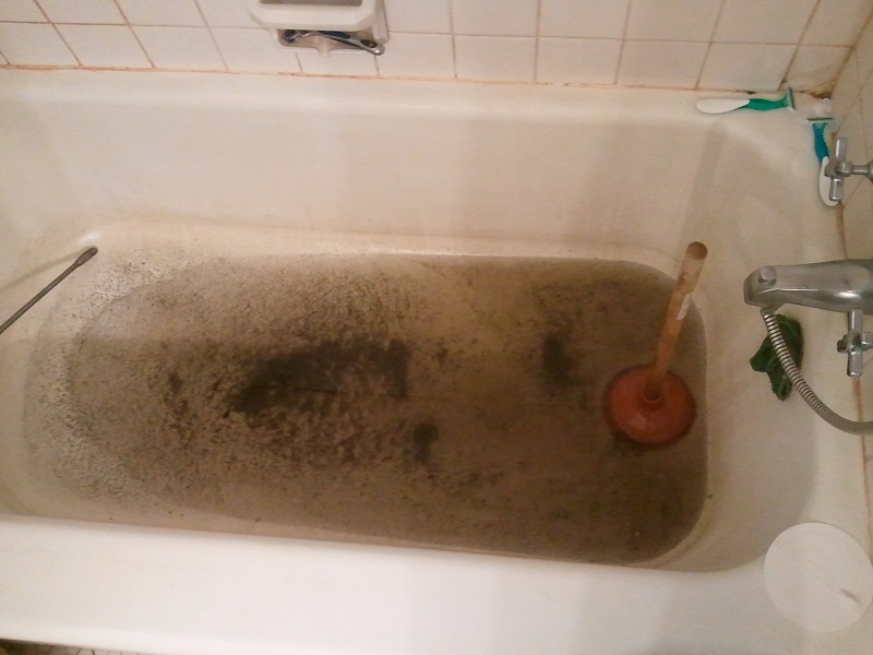 Why is the Water in the Bathtub Not Going Down?