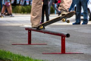 How do you balance on a skateboard