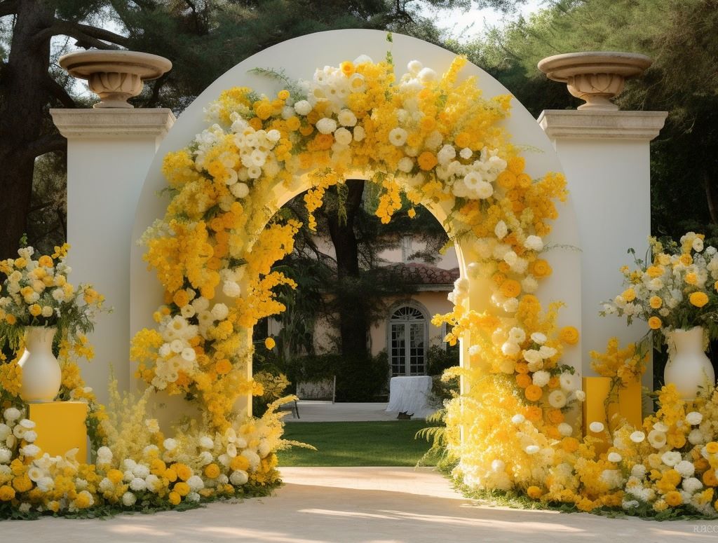 Yellow Mimosa Flowers Inspired Wedding Shoot
