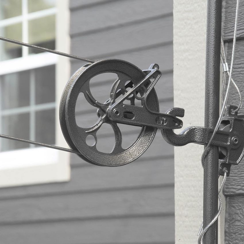 Close-up of durable Strata Metal Mini Winch designed to resist rust.